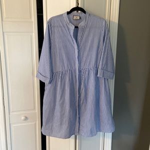 Tuckernuck Blue Stripe Royal Shirtdress